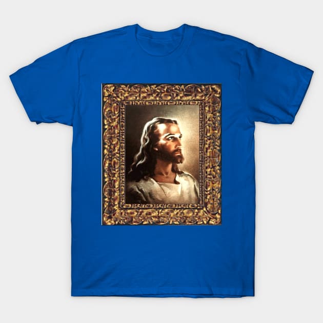 WARNER SALLMAN'S JESUS FRAMED IN GOLD T-Shirt by SHOW YOUR LOVE